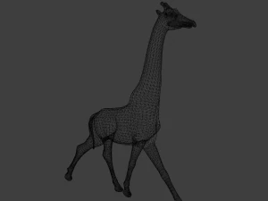 Giraffe Animated 3D Model