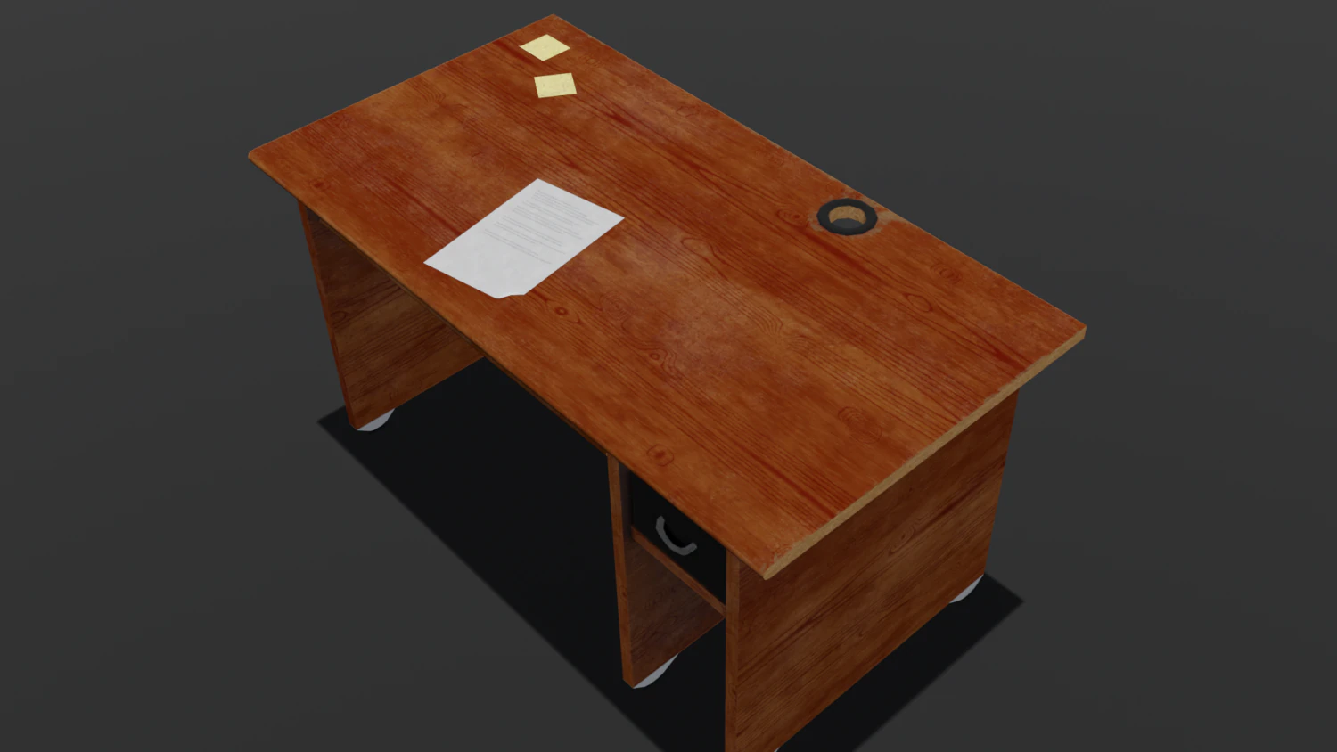 Table Bed 3D Model .c4d .max .obj .3ds .fbx .stl .blend 