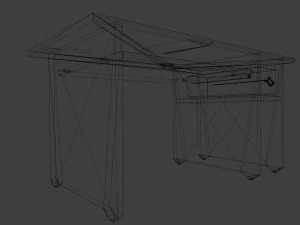 Table Bed 3D Model