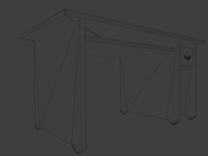 Table Bed 3D Model