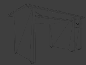 Table Bed 3D Model