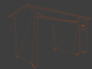 Table Bed 3D Model
