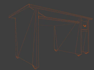 Table Bed 3D Model
