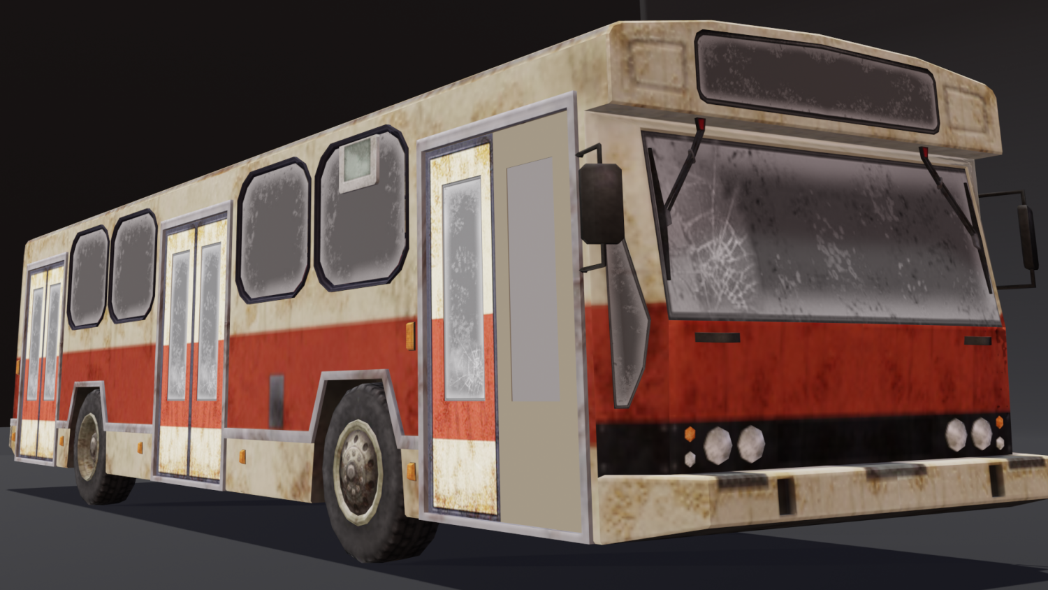 Destroyed Bus Modelo 3D In Autocarro 3DExport