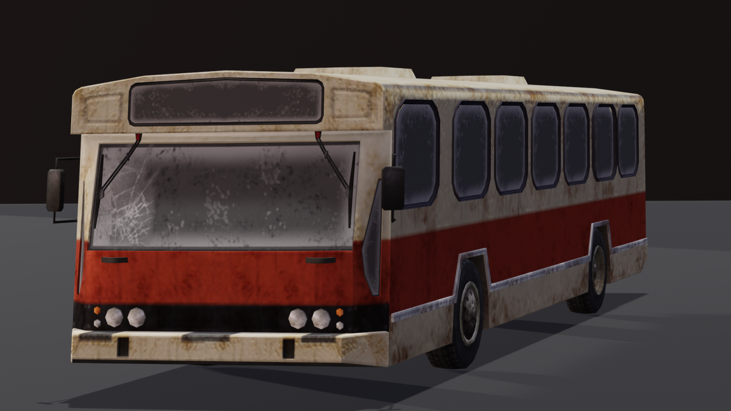 Destroyed Bus Modelo 3D In Autocarro 3DExport