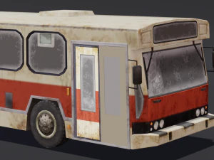 Autobus distrutto Modello 3D