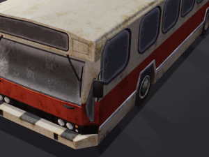 Autobus distrutto Modello 3D