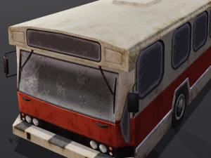 Autobus distrutto Modello 3D