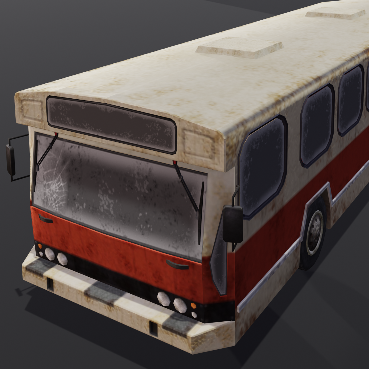 Destroyed Bus Modelo 3D In Autocarro 3DExport