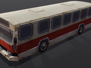 Autobus distrutto Modello 3D
