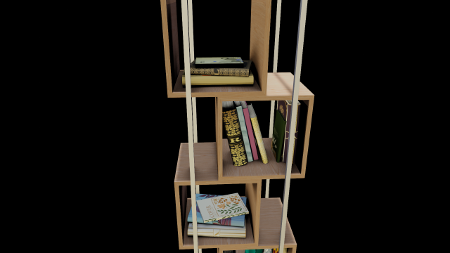 Modern furniture Book shelf 3Dモデル .c4d .max .obj .3ds .fbx .stl .blend 