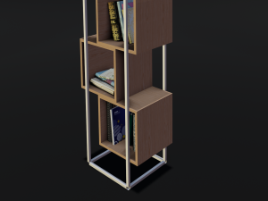 Modern furniture Book shelf 3Dモデル