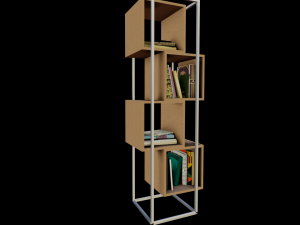 Modern furniture Book shelf 3Dモデル