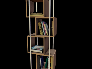 Modern furniture Book shelf 3Dモデル