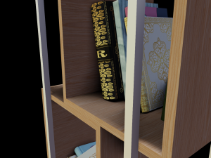 Modern furniture Book shelf 3Dモデル