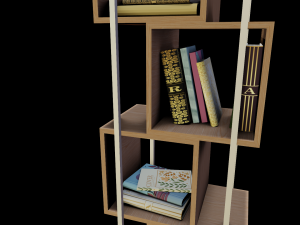 Modern furniture Book shelf 3Dモデル