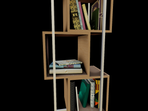 Modern furniture Book shelf 3Dモデル
