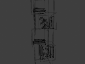 Modern furniture Book shelf 3Dモデル