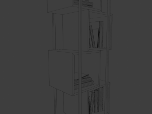Modern furniture Book shelf 3Dモデル