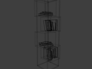 Modern furniture Book shelf 3Dモデル