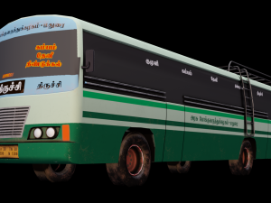 South Indian Bus model 3D Model