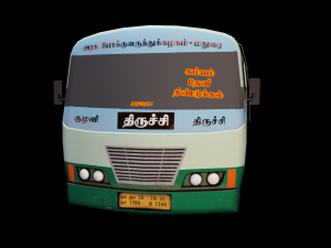 South Indian Bus model 3D Model
