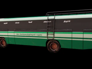 South Indian Bus model 3D Model