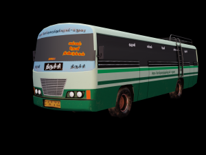 South Indian Bus model 3D Model