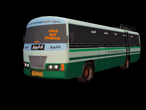 South Indian Bus model 3D Model