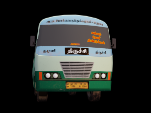 South Indian Bus model 3D Model