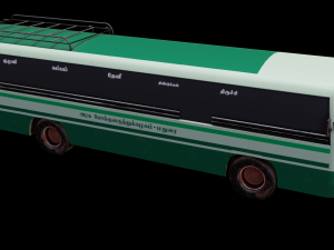 South Indian Bus model 3D Model