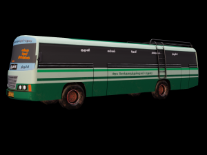 South Indian Bus model 3D Model