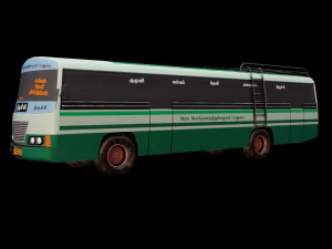 South Indian Bus model 3D Model