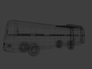 South Indian Bus model 3D Model