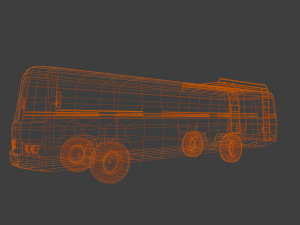 South Indian Bus model 3D Model