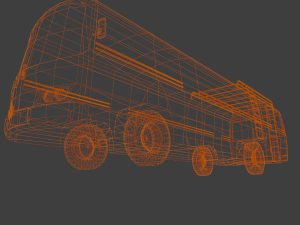 South Indian Bus model 3D Model