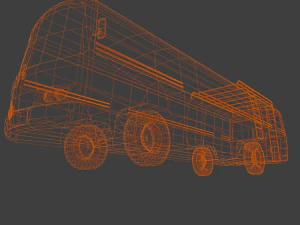 South Indian Bus model 3D Model