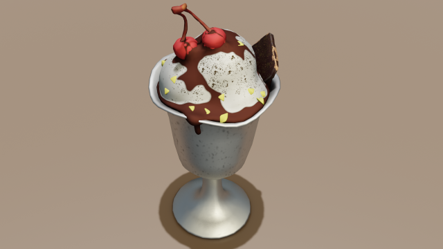 Ice cream 3D 模型 .c4d .max .obj .3ds .fbx .stl .blend 