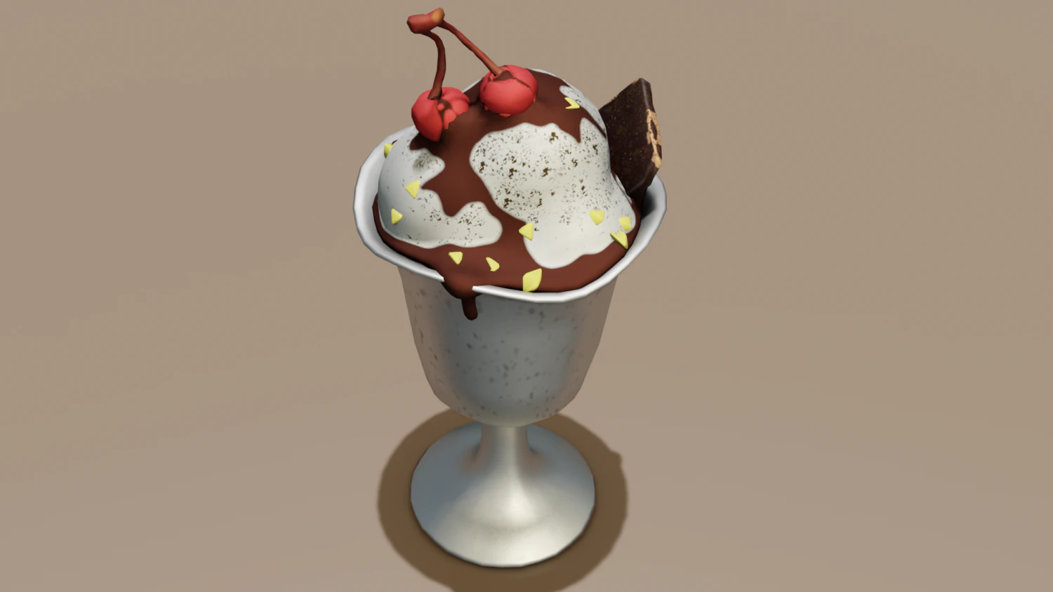 Ice cream 3D Model .c4d .max .obj .3ds .fbx .stl .blend 