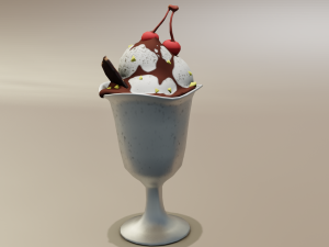 Ice cream 3D 模型