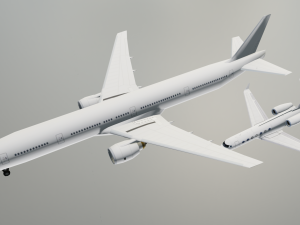 2in 1 Gulfstream Aircraft Model 3D