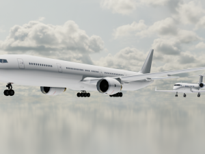2in 1 Gulfstream Aircraft 3D Model