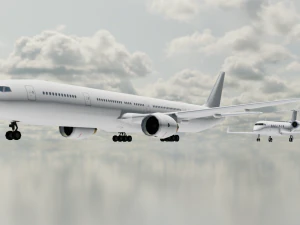 2in 1 Gulfstream Aircraft 3D Model
