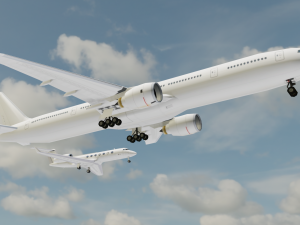 2in 1 Gulfstream Aircraft 3D Model