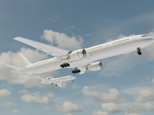 2in 1 Gulfstream Aircraft 3D Model