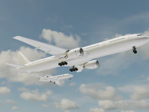2in 1 Gulfstream Aircraft 3D Model