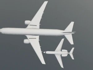 2in 1 Gulfstream Aircraft 3D Model