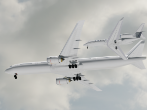 2in 1 Gulfstream Aircraft 3D Model