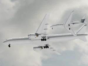 2in 1 Gulfstream Aircraft 3D Model