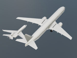 2in 1 Gulfstream Aircraft 3D Model